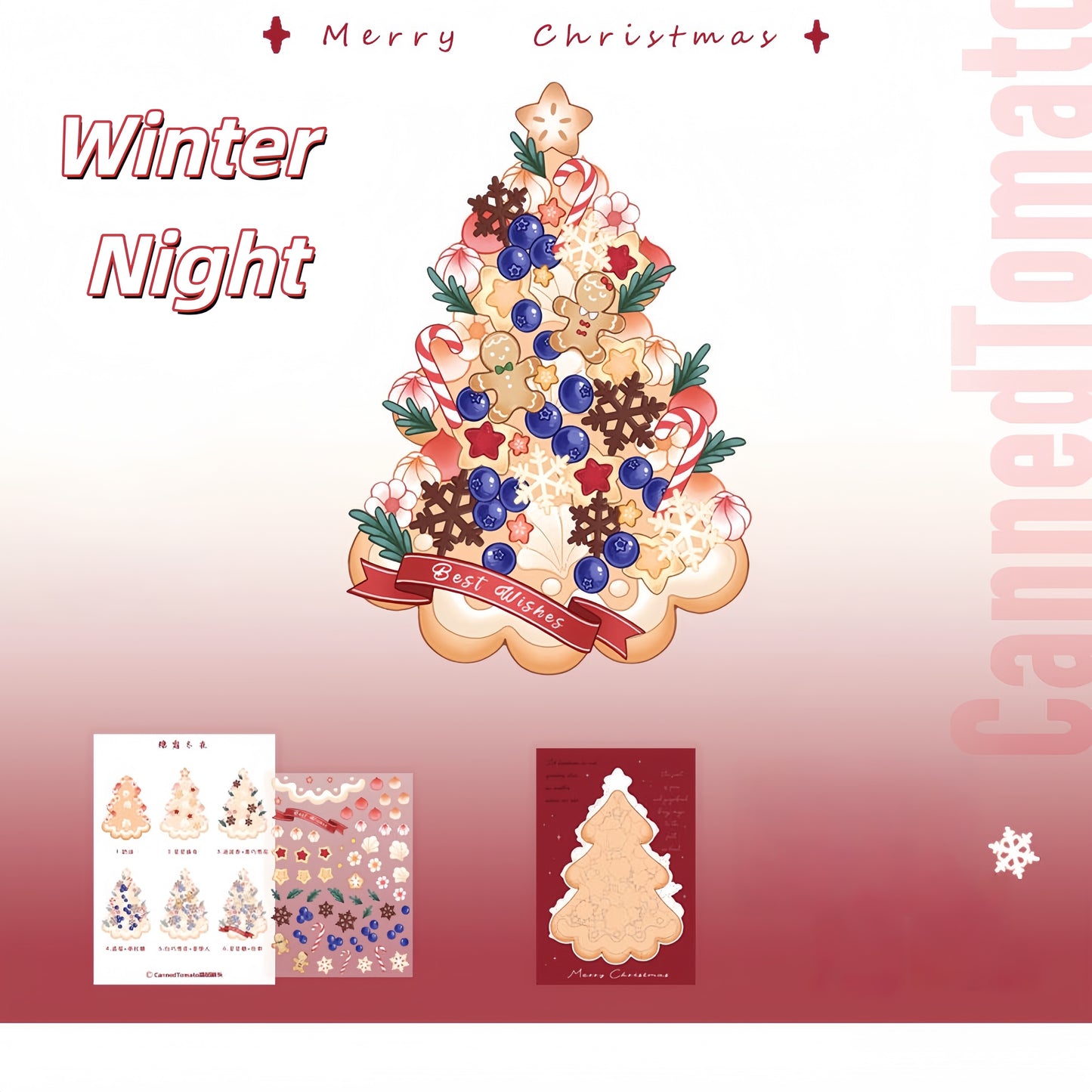 Christmas Tree 3D Sticker | 2 Cute Miniature Scenes