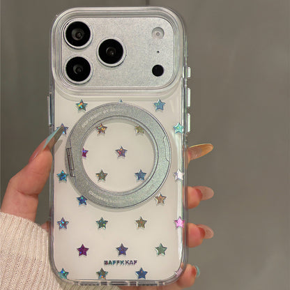 Colorful Gilt Stars Stand Acrylic Phone Case