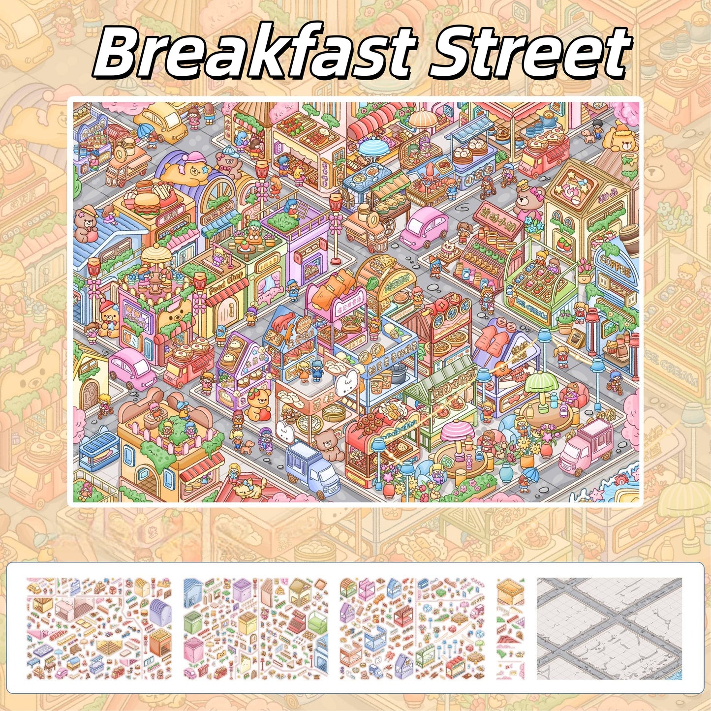 Everyday Corners 3D Sticker | 3 Cute Miniature Scenes