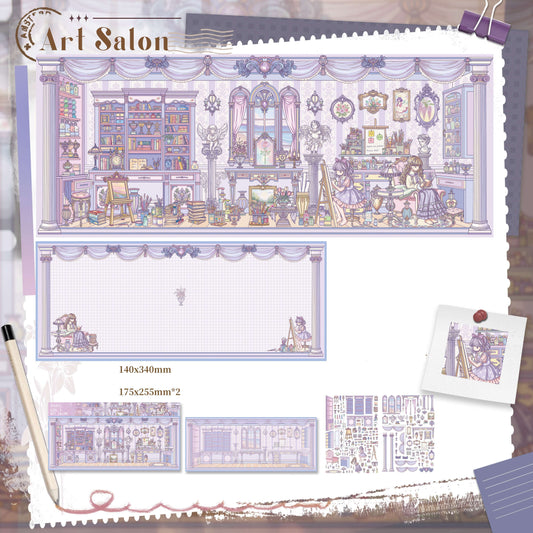 Girl's Daily Life 3D Sticker | 2 Cute Miniature Scenes