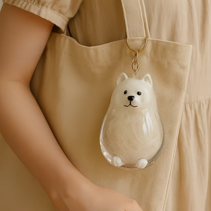 Puppy Kitty Hair Pendant Key Chain
