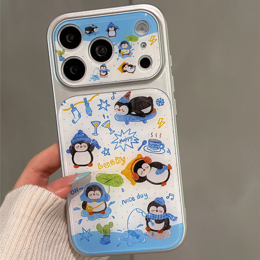Penguin Daily Doodle Acrylic Phone Case