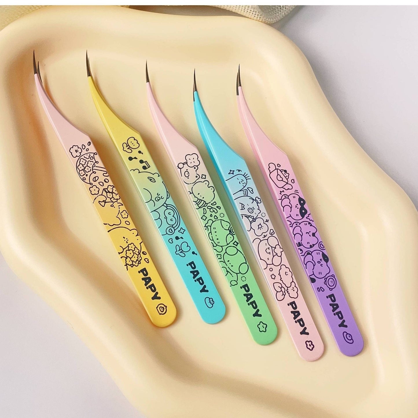 Colorful Papy Professional Sticker Tweezers