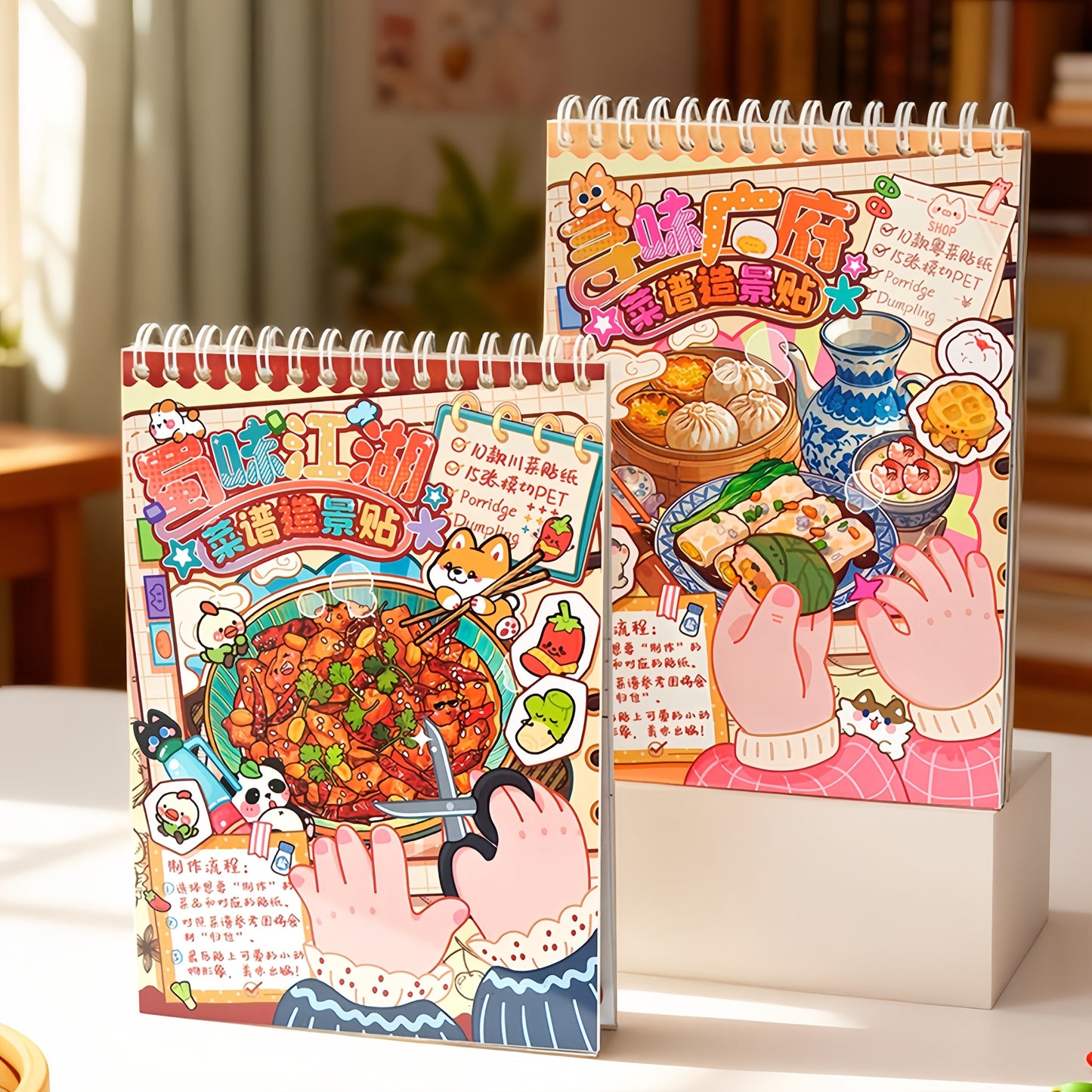 Chinese Food 3D Sticker Book