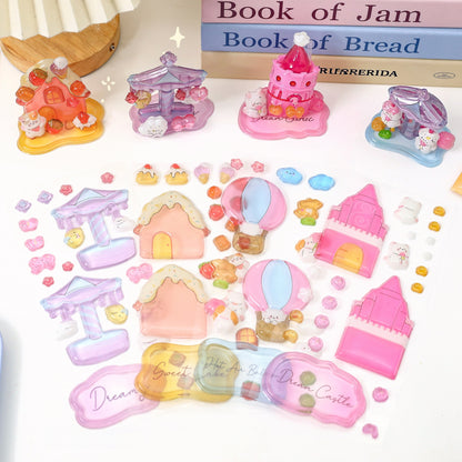 Nighttime Magic 3D Stackable Stickers | 4 Cute Miniature Themes