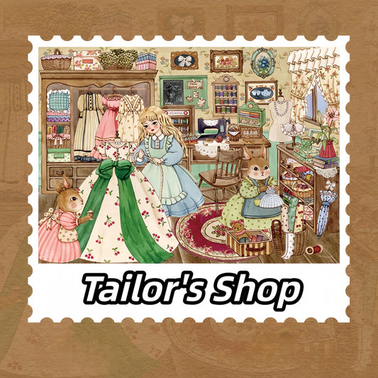 Hand-drawn Fairytale 3D Sticker | 4 Cute Miniature Scenes