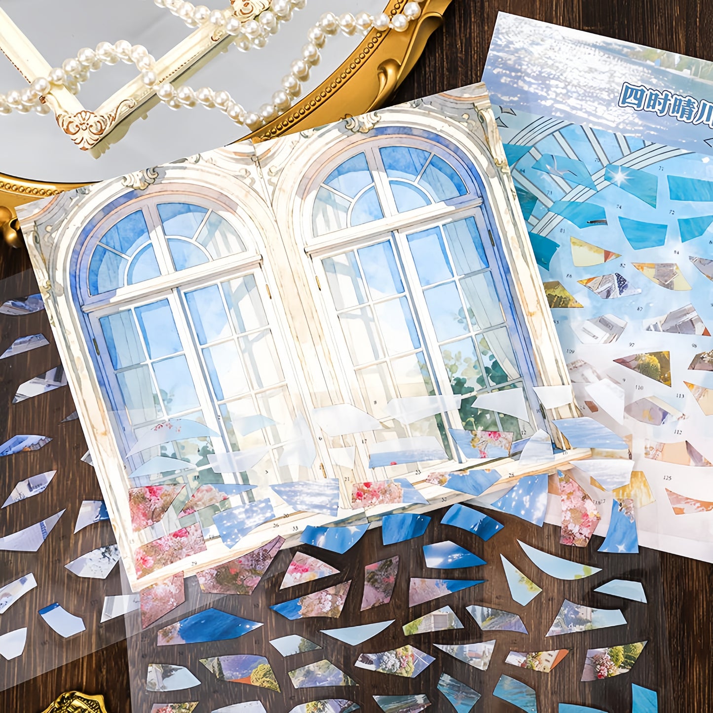 Scenic Journey 3D Sticker | 4 Cute Miniature Scenes