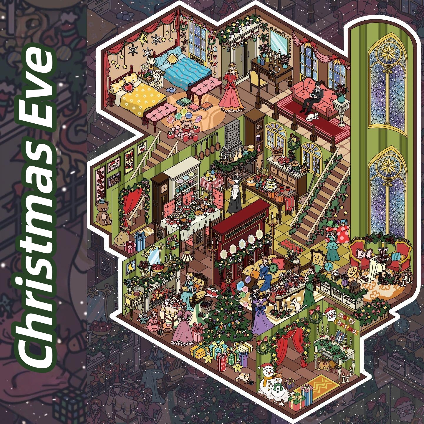Dream Dwellings 3D Sticker | 3 Cute Miniature Scenes