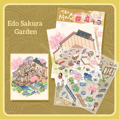 Artistic House 3D Sticker | 5 Cute Miniature Scenes