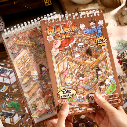 Ancient Life 3D Sticker Book
