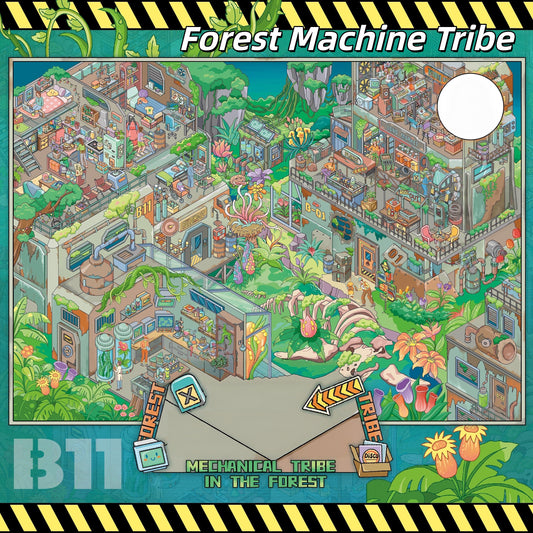 Whimsical Fantasy Scenes 3D Sticker | 2 Cute Miniature Scenes