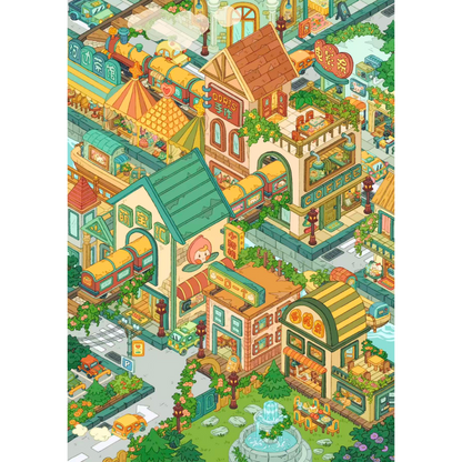 Whimsical Life 3D Sticker | 4 Cute Miniature Scenes