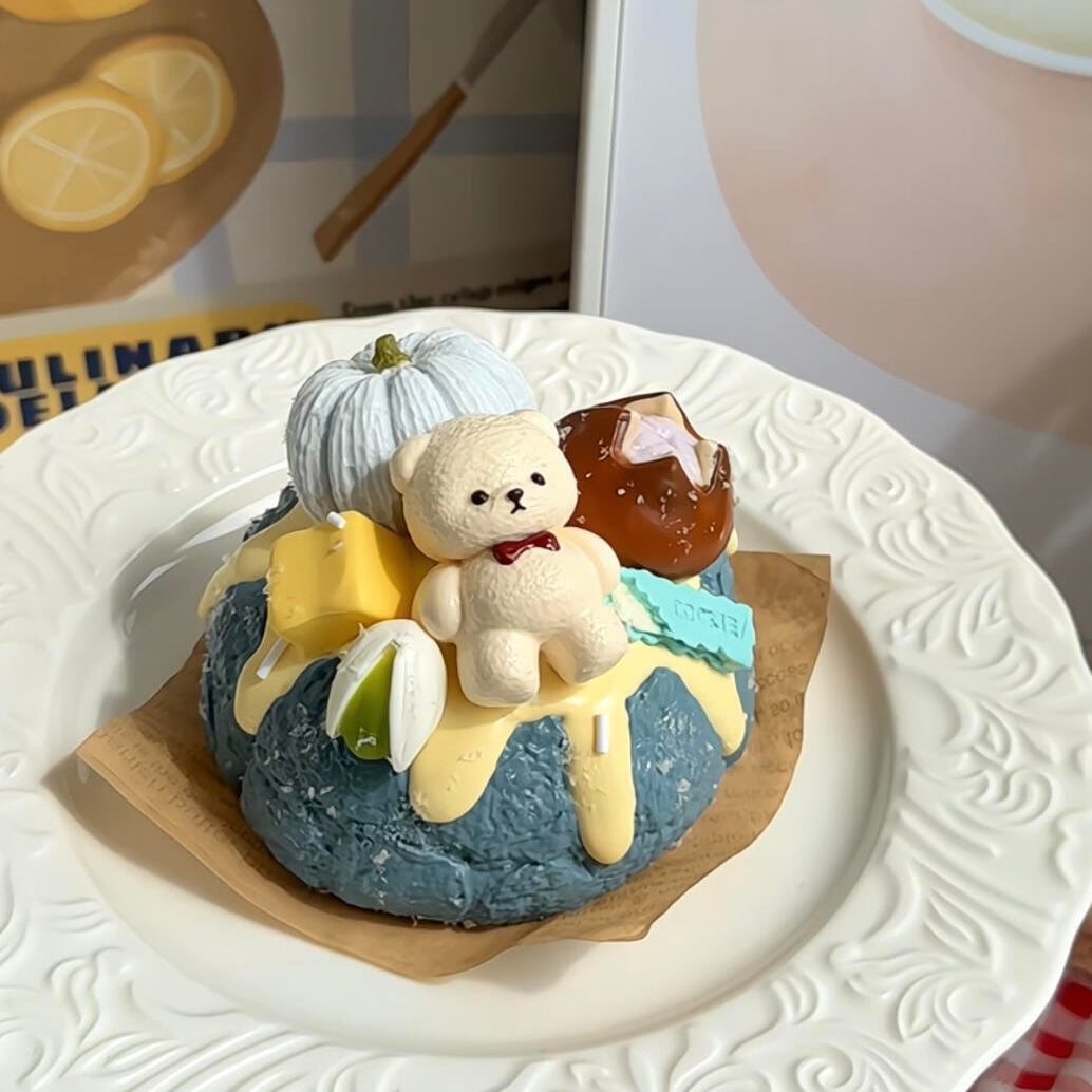 Blue Coconut Scone Squishy