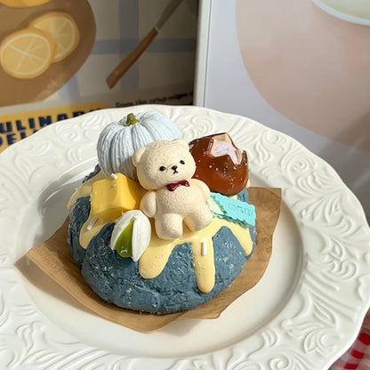 Blue Coconut Scone Squishy