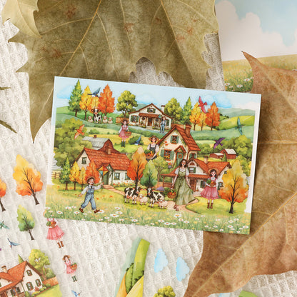 Scenery and Beauty 3D Sticker | 4 Cute Miniature Scene