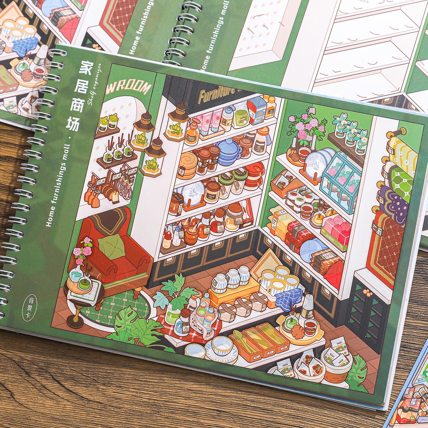 Shelf Display 3D Sticker Book