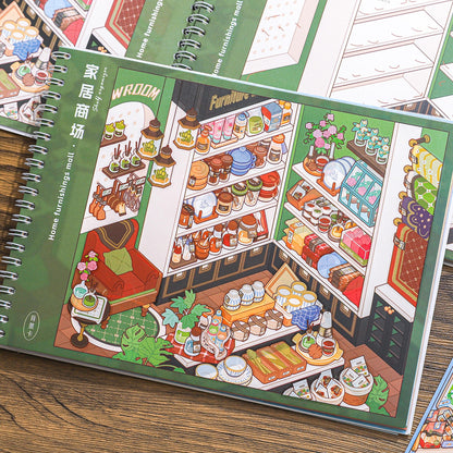 Shelf Display 3D Sticker Book
