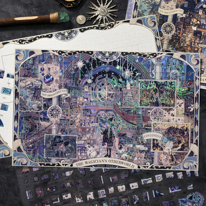 The Pivot of Resonant Heavens Series 3D Sticker | 2 Cute Miniature Scenes