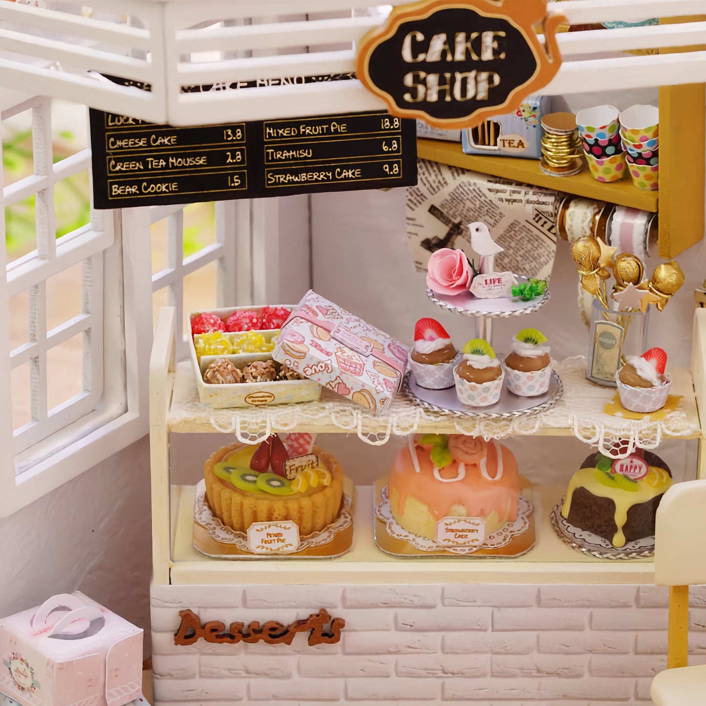 Cake Shop DIY Miniature House - English Instructions