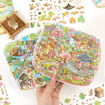 Fair Anthology 3D Sticker | 4 Cute Miniature Scenes