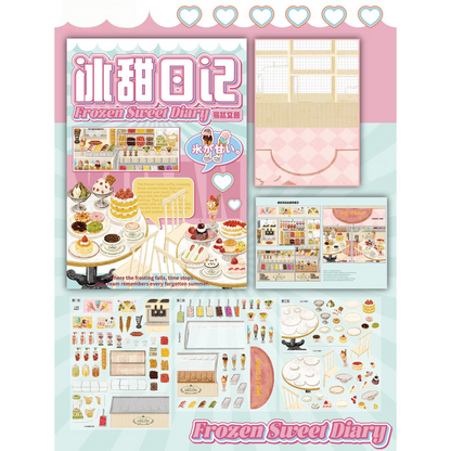 Summer Encounters 3D Sticker | 3 Cute Miniature Scenes