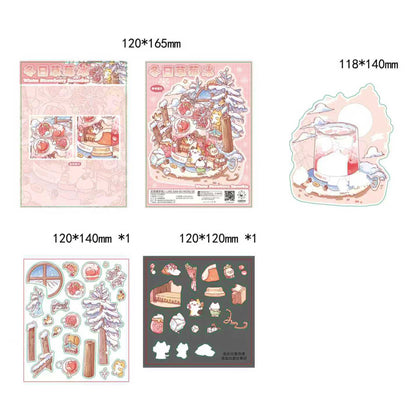 Inspiration Dream Catcher Pavilion 3D Sticker | 4 Cute Miniature Scenes