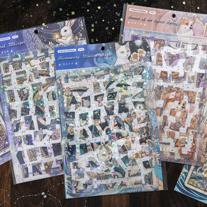 Cosmic Whispers 3D Sticker | 3 Cute Miniature Scene
