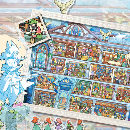 Diorama Fantasy Series 3D Sticker | 2 Cute Miniature Scenes