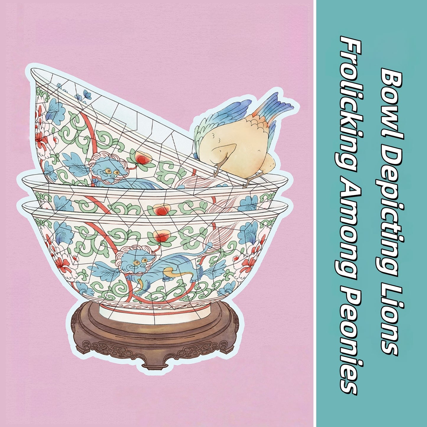 Antique Restoration 3D Sticker | 4 Cute Miniature Scenes