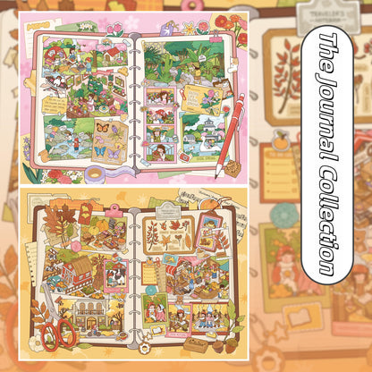 The Journal Collection 3D Sticker | 2 Cute Miniature Scenes