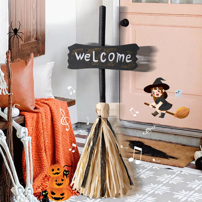 Halloween Witch's Broom Electric Toy