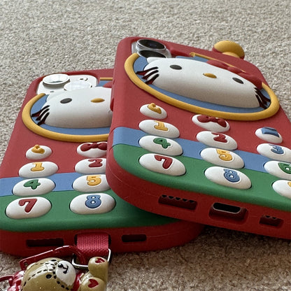 Cat Retro Brick Phone Silicone Phone Case