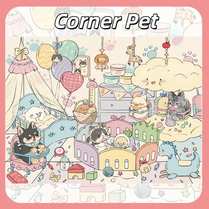 Cat's Shop 3D Sticker | 4 Cute Miniature Scenes