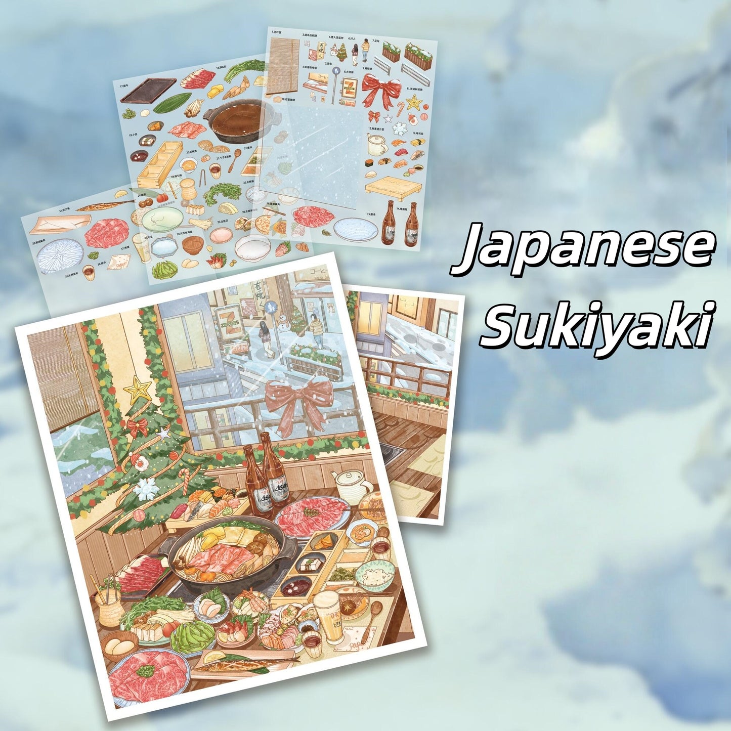 Girls‘ Day 3D Sticker | 4 Cute Miniature Scenes