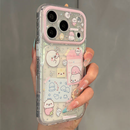 Strawberry Baby Seal Sticky Note Acrylic Phone Case