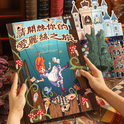 Alice's Adventure 3D Sticker | 3 Cute Miniature Scenes