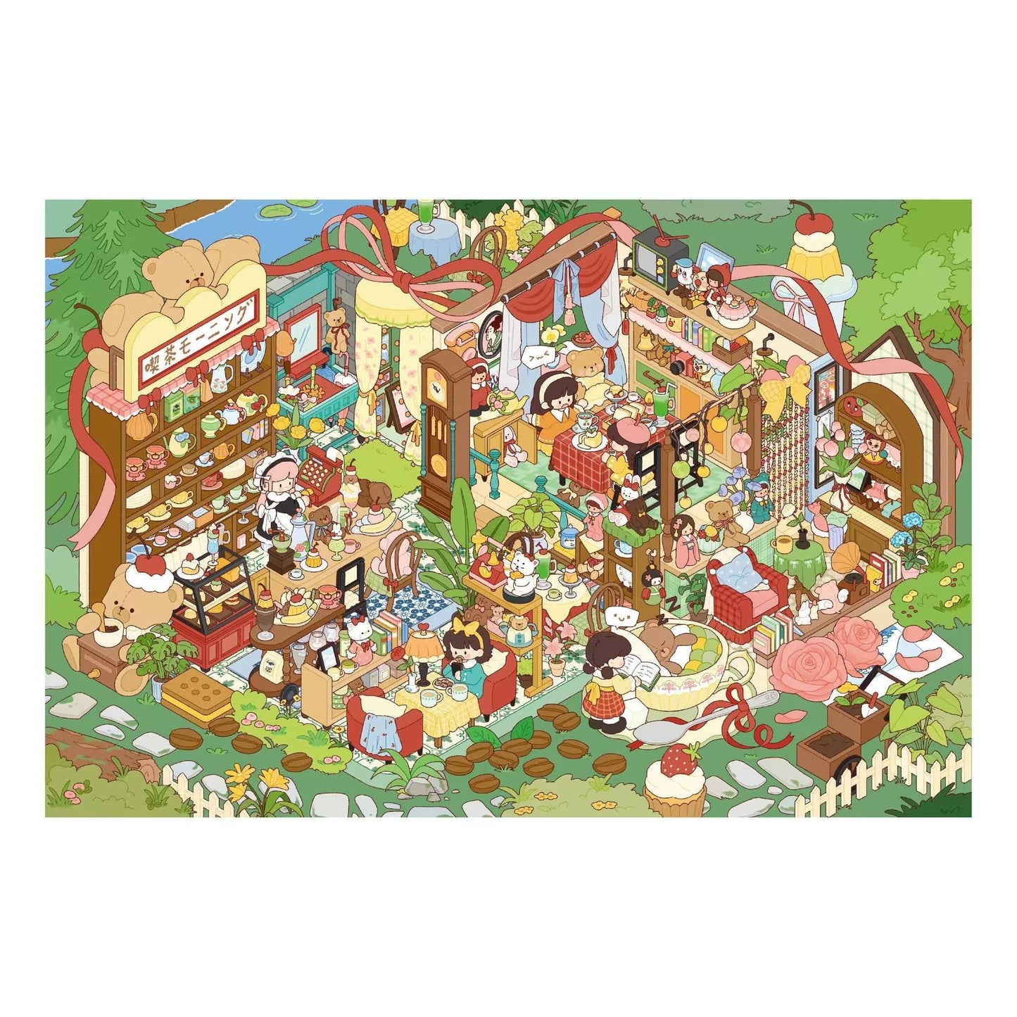 Leisure Daily 3D Sticker | 2 Cute Miniature Scenes