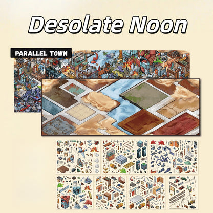 Parallel Town 3D Sticker | 2 Cute Miniature Scenes