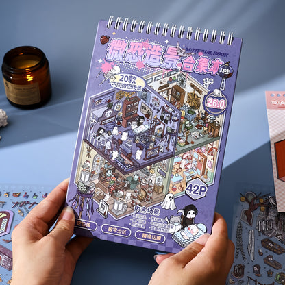 Horror Cabin 3D Sticker Book