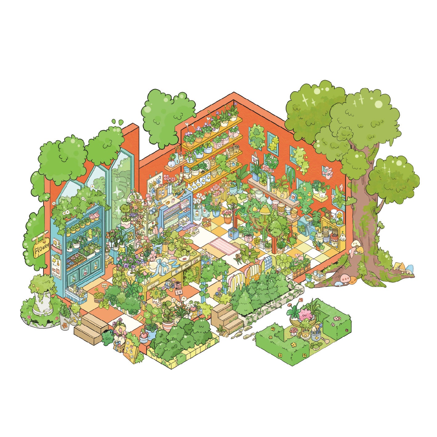 Gummy Diary 3D Sticker | 3 Cute Miniature Scenes