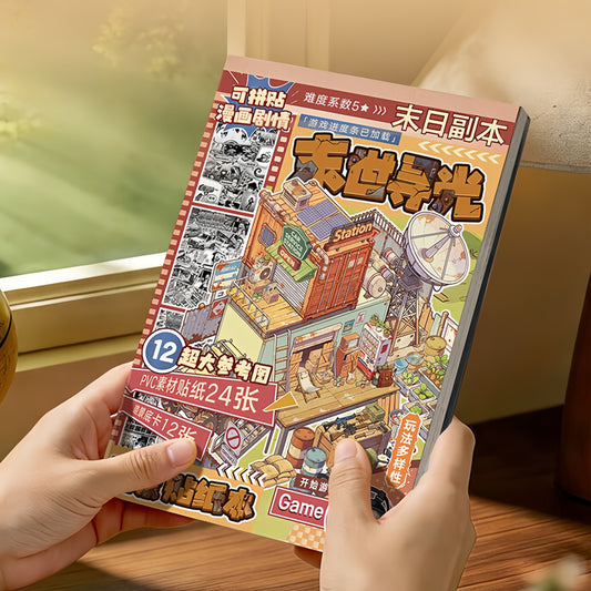 Glimmer in the Ruin 3D Sticker Book