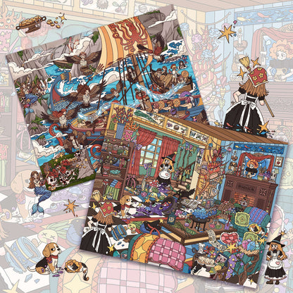 Daylight Dreams 3D Sticker | 4 Cute Miniature Scenes