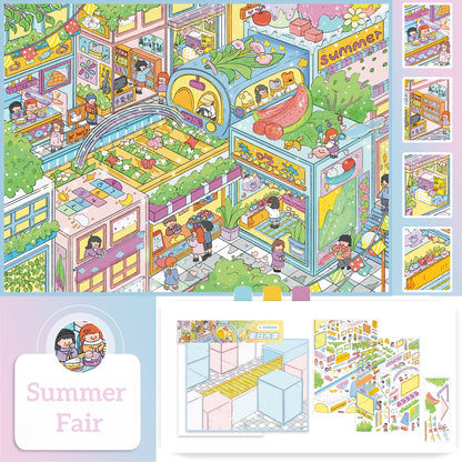 Paperfairy Tales 3D Sticker | 5 Cute Miniature Scenes
