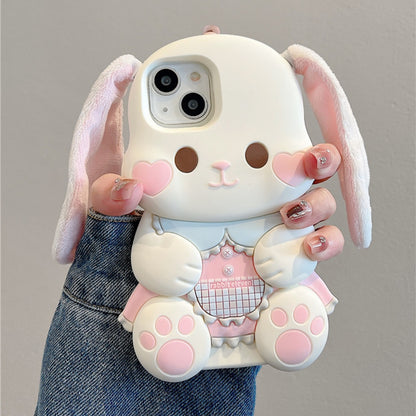 Long-Eared Rabbit Silicone Phone Case