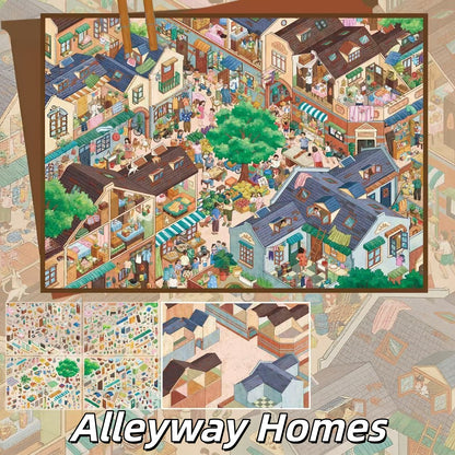 Everyday Scenes 3D Sticker | 3 Cute Miniature Scenes