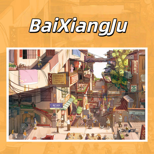 ChongQing 3D Sticker | 2 Cute Miniature Scenes