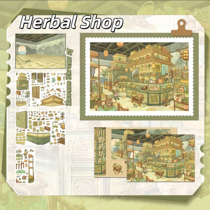 Fantasy World 3D Sticker | 3 Cute Miniature Scenes