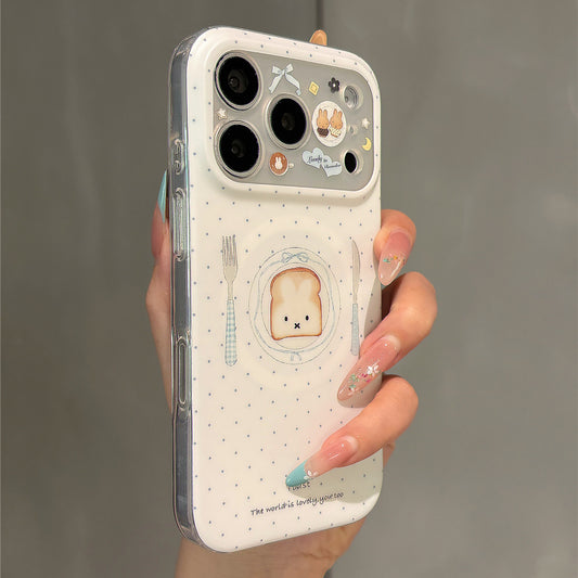 Polka Dot Toast Magnetic Stand Acrylic Phone Case