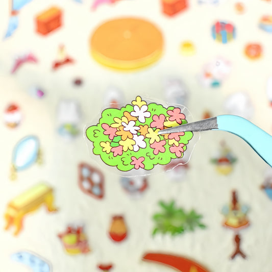 Bunny's Easter Daily 3D Sticker | 4 Cute Miniature Scenes