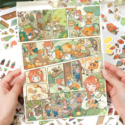 Remembrance 3D Sticker | 2 Cute Miniature Scenes